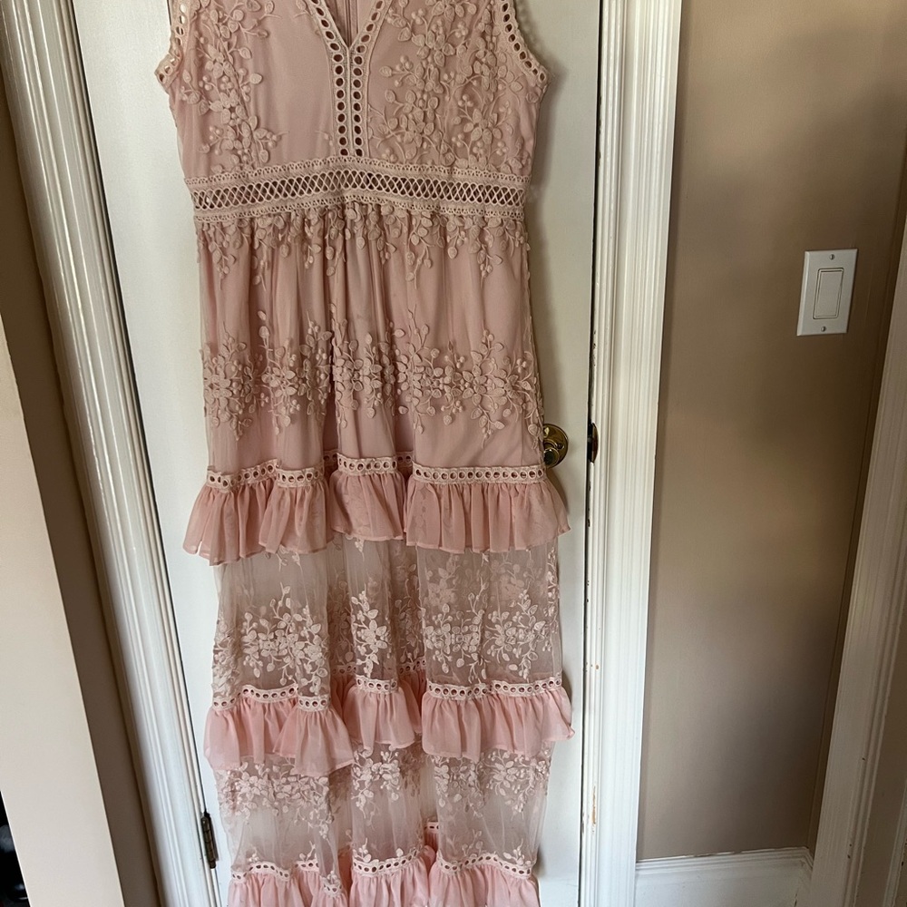 Lula's Dusty Rose lace dress